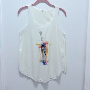 Head Above the Clouds‎ Giraffe 
Stretchy Long Tank Top